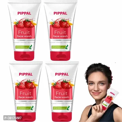 Meglow Fruit Face Wash For Refreshing FaceWash 70gm ( Pack Of 4)-thumb0