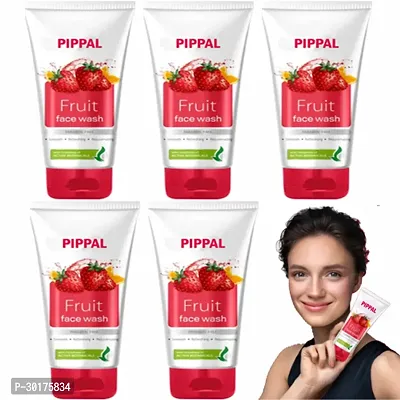 Meglow Fruit Face Wash For Refreshing FaceWash 70gm ( Pack Of 5)