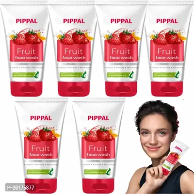 Meglow Fruit Face Wash For Refreshing FaceWash 70gm ( Pack Of 6)