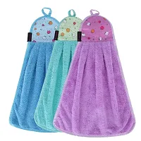 Wash Basin Hanging Towel for Kitchen Microfiber, Set of8 Pcs, Napkins with Tie for Kitchen/Bathroom, Soft Absorbent-thumb1