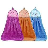 Wash Basin Hanging Towel for Kitchen Microfiber, Set of8 Pcs, Napkins with Tie for Kitchen/Bathroom, Soft Absorbent-thumb3