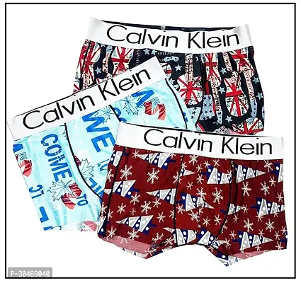 Trendy Nylon Printed Trunks For Men Pack Of 3