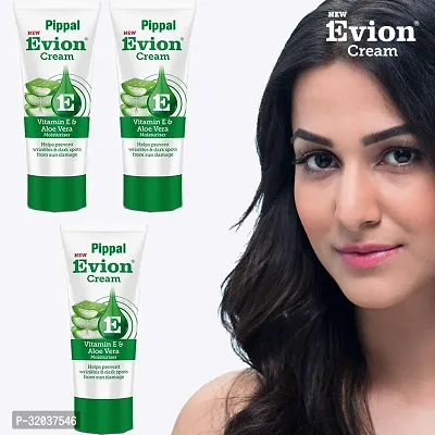 Pippal New Evion Cream Vitamin E  Aloe Vera Moisturizer 60gm (Pack of 3)