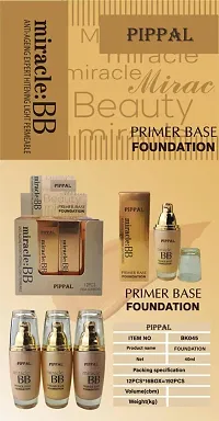 Pippal Mirecle B.B. Primer Base Foundation Flawless Coverage Matte Finish 60ml Pack of 1-thumb1