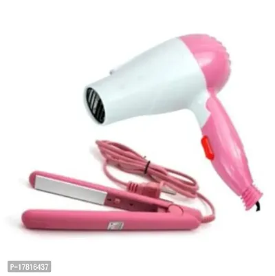 Unique Combo Hair Dryer And Mini Straightner Multicolour Hair Styling Curlers