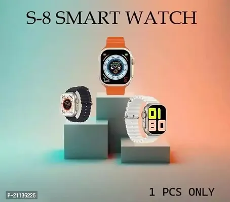 S8 SmartWatch With BT Calling and Series 8 blood pressure and SpO2 monito Answer Full Touch Fitness Smartwatch orange-thumb0