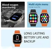 S8 SmartWatch With BT Calling and Series 8 blood pressure and SpO2 monito Answer Full Touch Fitness Smartwatch orange-thumb2