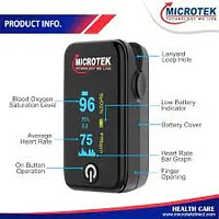 Pulse Oximeter Oxygen Meter Fingertip To Check Oxygen Level In Blood Oxygen Monitor Finger Pulse Oximeter-thumb1