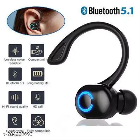 Mabron Classic Bluetooth Single Headset Truly Wireless Earbud in-Ear Headphones Single-Side Earphones with Mic for Business/Office/Driving