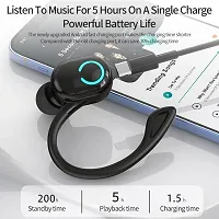 Super Mini Wireless Single Earbud (Black Color) Bluetooth Headset (Black, True Wireless)-thumb2