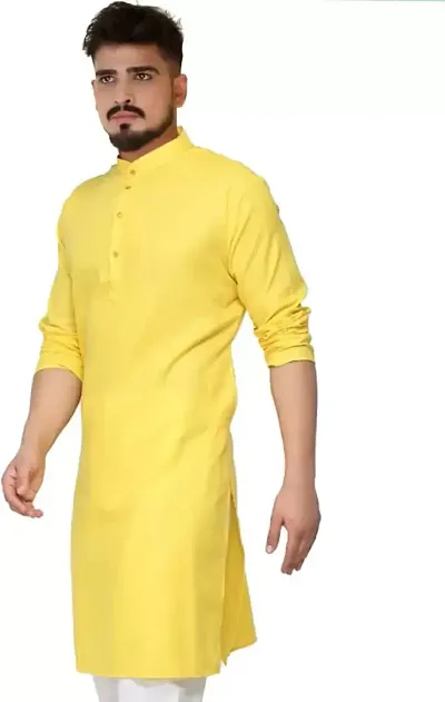 Enmozz? Plain Men's Ethnic Simple Kurta Only