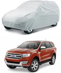 Hms Car Cover For Ford Endeavour (Without Mirror Pockets) (Silver, For 2014, 2015, 2016, 2017 Models)-thumb1