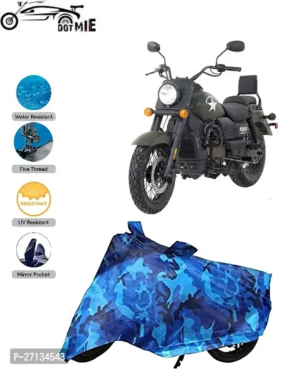 Stylish Waterproof Two Wheeler Cover For Universal For Bike Blue-thumb0