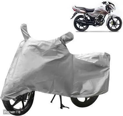 Autoretail Waterproof Two Wheeler Cover For Tvs (Pheonix, Silver)-thumb0