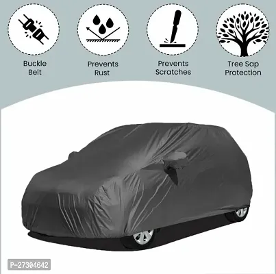 Hms Car Cover For Maruti Suzuki Alto K10 (Without Mirror Pockets) (Grey, For 2005, 2006, 2007, 2008, 2009, 2010, 2011, 2012, 2013, 2014, 2015, 2018, Na Models)-thumb2