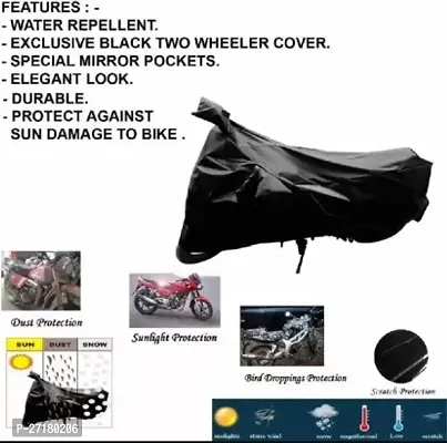 Water Repellent Two Wheeler Cover for Honda Activa 5G Black-thumb3