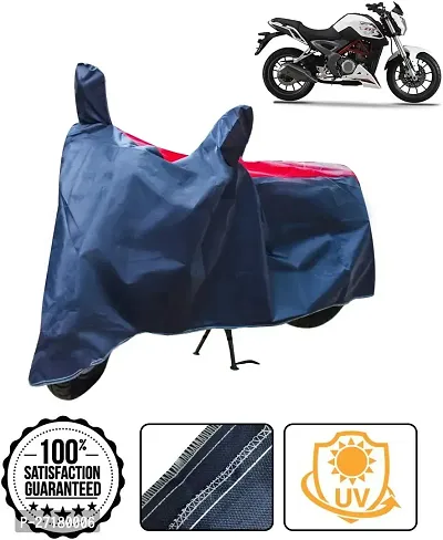 Water-resistant Two Wheeler Bike Cover For Dsk Benelli Tnt 25 Red Blue-thumb0