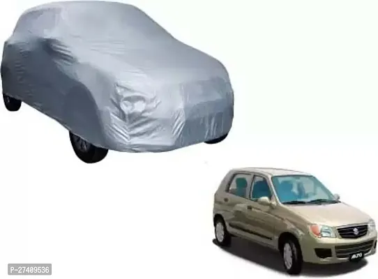 Stylish Car Cover For Maruti Suzuki Alto - Silver-thumb0