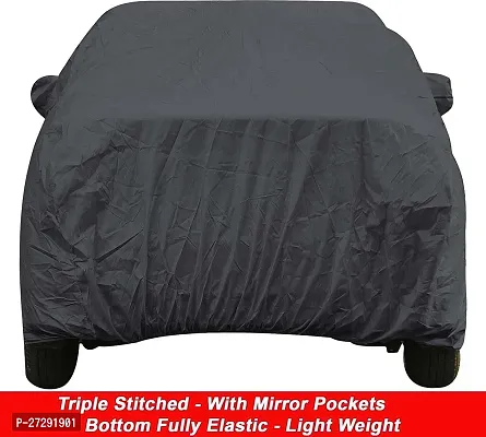 Classic Car Cover For Maruti Suzuki Fronx ,With Mirror Pockets ,Grey-thumb3