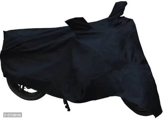 Water Repellent Two Wheeler Bike Cover for TVS Scooty Pep+ Black-thumb2