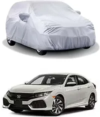 Hms Car Cover For Honda Universal For Car (With Mirror Pockets) (Silver)-thumb2