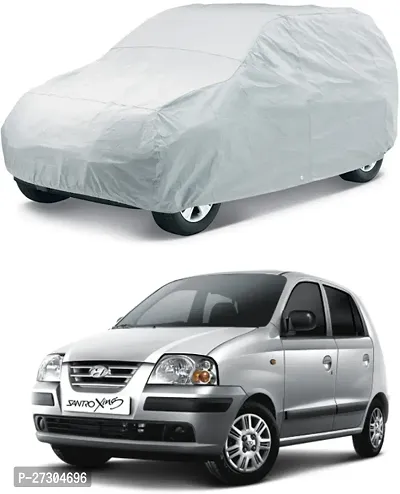 Hms Car Cover For Maruti Suzuki Swift (With Mirror Pockets) (Silver, For 2012, 2011, 2010, 2009 Models)-thumb0