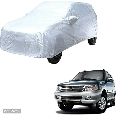 Autoretail Car Cover For Tata Safari (With Mirror Pockets) (Silver)