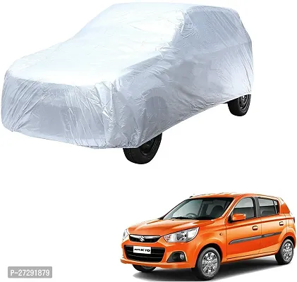 Classic Car Cover For Maruti Suzuki Alto K10 ,Without Mirror Pockets ,Silver