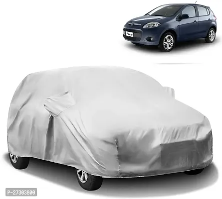 Hms Car Cover For Fiat Palio (With Mirror Pockets) (Silver)