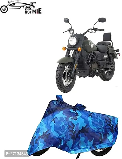 Stylish Waterproof Two Wheeler Cover For Universal For Bike Blue-thumb2