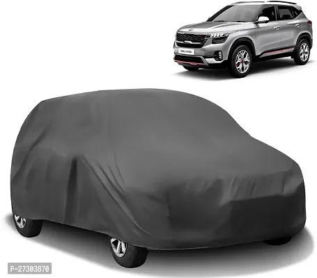 Hms Car Cover For Kia Seltos (Without Mirror Pockets) (Grey)