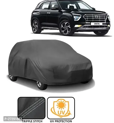 Classic Car Cover For Hyundai Creta 2020 ,Without Mirror Pockets ,Grey