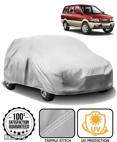 Hms Car Cover For Chevrolet Tavera (Without Mirror Pockets) (Silver)