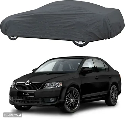 Autoretail Car Cover For Skoda Octavia (Without Mirror Pockets) (Grey)