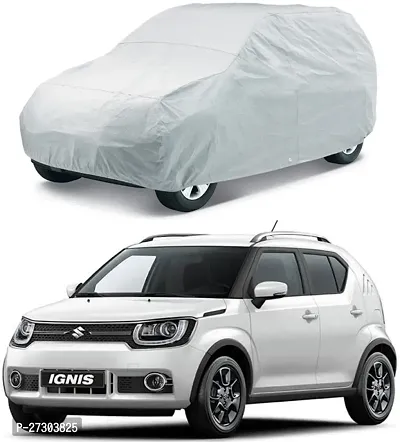 Hms Car Cover For Maruti Suzuki Ignis (Without Mirror Pockets) (Silver, For 2014, 2015, 2016, 2017 Models)-thumb2