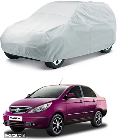 Autoretail Car Cover For Tata Manza (Without Mirror Pockets) (Silver)-thumb0