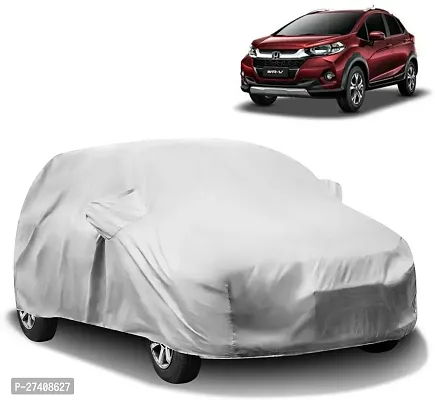 Designer Car Cover For Honda Wrv (With Mirror Pockets) (Silver)