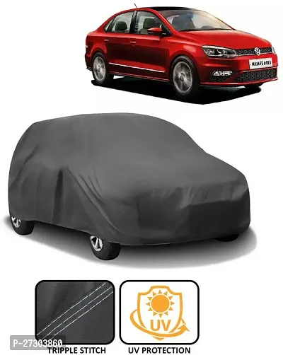 Hms Car Cover For Volkswagen Polo (Without Mirror Pockets) (Grey)