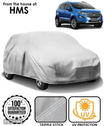 Stylish Car Cover For Ford Ecosport - Without Mirror Pockets - Silver-thumb0