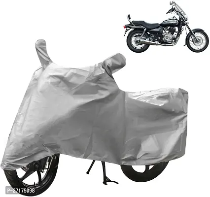 Autoretail Two Wheeler Cover For Bajaj (Avenger 220 Cruise, Silver)-thumb0