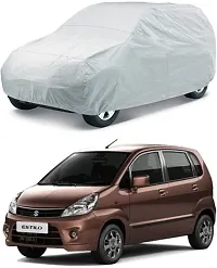 Hms Car Cover For Maruti Suzuki Zen Estilo (Without Mirror Pockets) (Silver, For 2014, 2015, 2016, 2017 Models)-thumb1