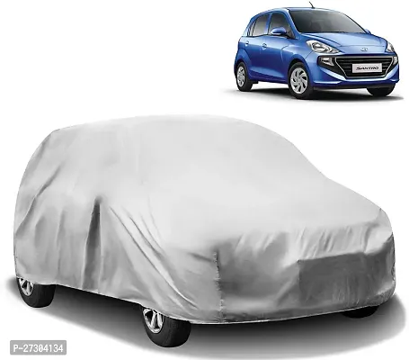 Hms Car Cover For Hyundai Santro (Without Mirror Pockets) (Silver)