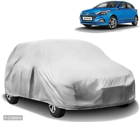 Hms Car Cover For Hyundai Elite I20 (Without Mirror Pockets) (Silver)-thumb0