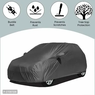 Autoretail Car Cover For Tata Harrier (With Mirror Pockets) (Grey)-thumb2