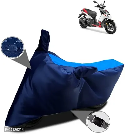 Water Repellent Two Wheeler Cover for Aprilia SR 150 Blue-thumb0