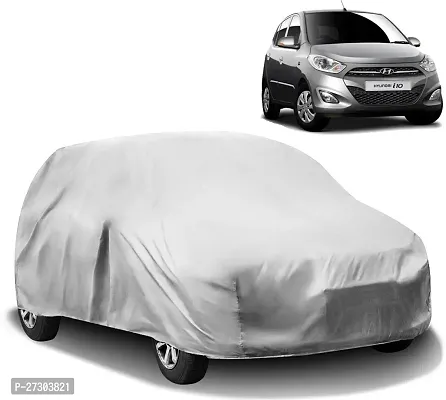 Hms Car Cover For Hyundai I10 (Without Mirror Pockets) (Silver)