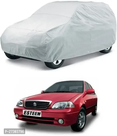 Hms Car Cover For Maruti Suzuki Esteem (Without Mirror Pockets) (Silver, For 2008, 2009, 2006, 2007, 2005, 2013, 2014, 2015, 2012, 2011, 2010, 2016, 2017 Models)