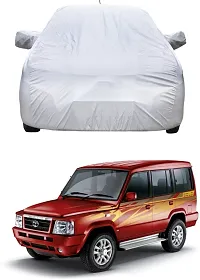 Hms Car Cover For Tata Sumo (With Mirror Pockets) (Silver, For 2014, 2015, 2016, 2017 Models)-thumb1