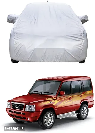 Hms Car Cover For Tata Sumo (With Mirror Pockets) (Silver, For 2014, 2015, 2016, 2017 Models)-thumb2