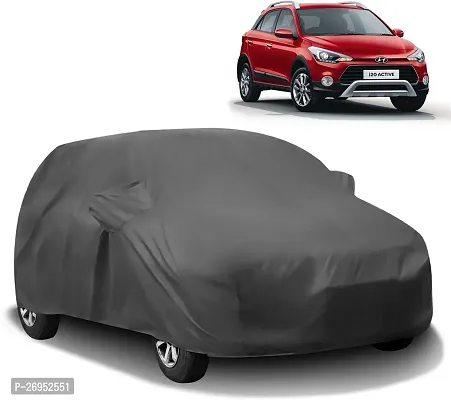 Autoretail Car Cover For Hyundai I20 Active (With Mirror Pockets) (Grey)